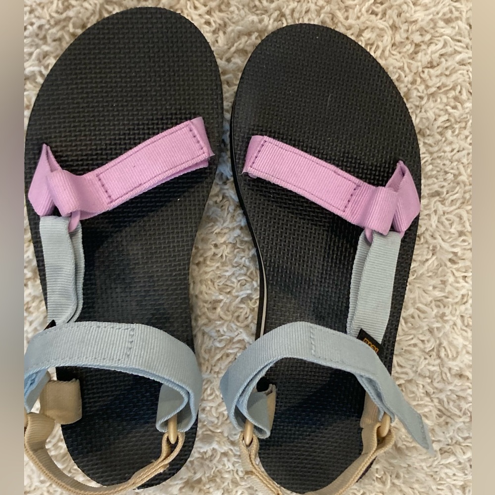 Teva Universal Sandals W/Platform Sz. 8 Color Multi